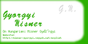 gyorgyi misner business card